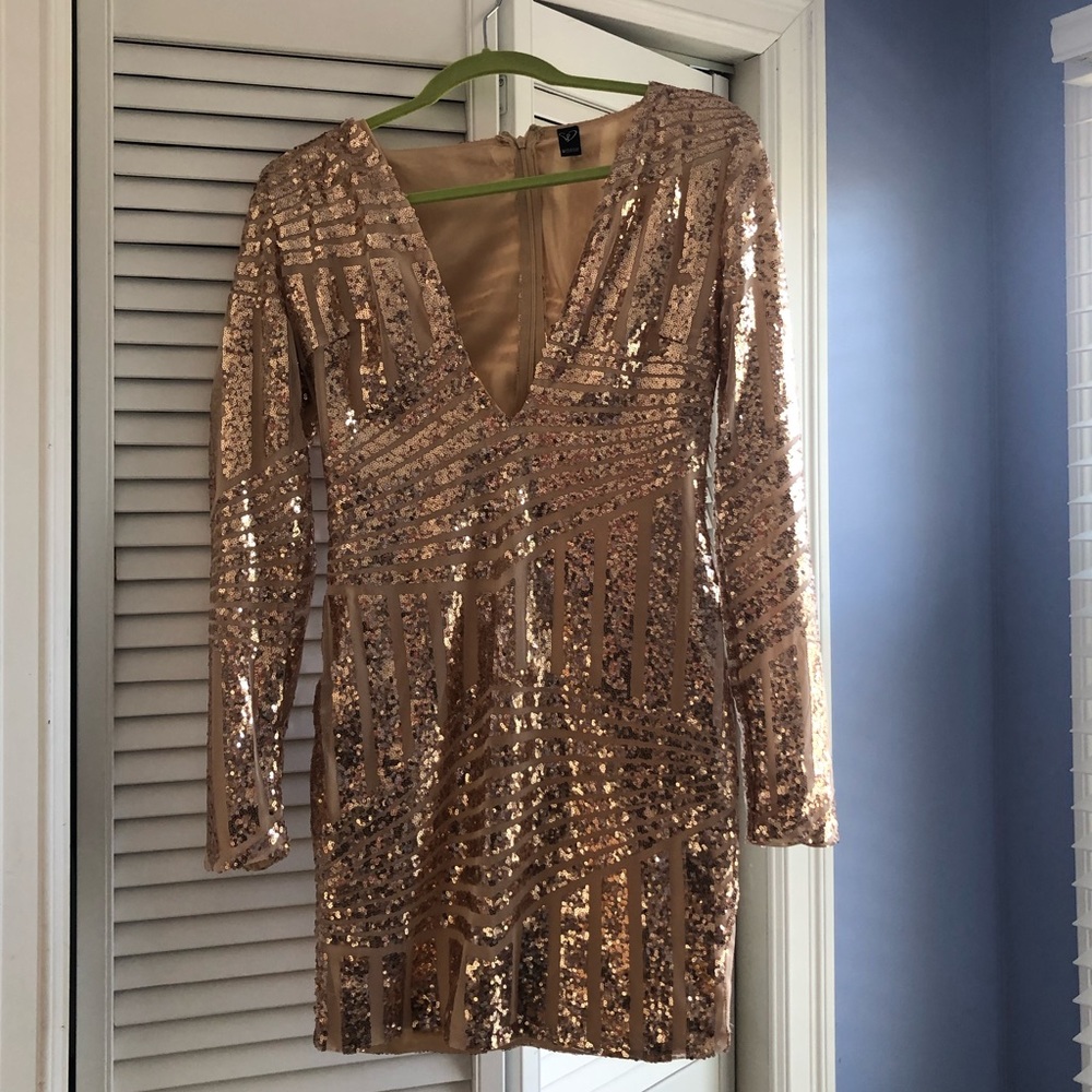 Rose gold dress